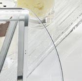 Grey Ripiano intermedio in vetro (optional) Glass middle shelf (as an option) Antine rimovibili in plexiglas di serie sul lato servizio Removable