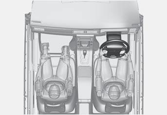 01 Sicurezza Sistema airbag (SRS - Airbag) 01 Spia di allarme nel quadro comandi combinato Assieme alla spia di allarme viene visualizzato, quando necessario, un messaggio sul display informativo.