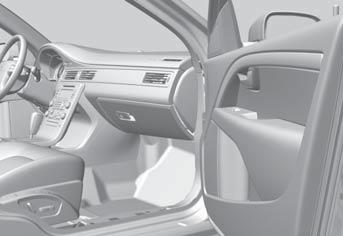 01 Sicurezza Sistema airbag (SRS - Airbag) 01 ATTENZIONE Per limitare il rischio di lesioni in caso di innesco dell'airbag, il passeggero deve sedere in posizione il più possibile eretta tenendo i