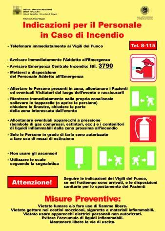 verificare il numero telefonico per contattare i vigili del del fuoco e l emergenza incendi, quindi sostituire nell apposito campo in base