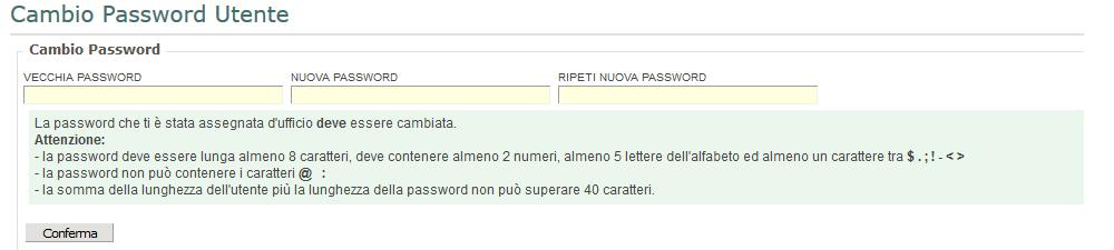 1.2 Cambio password Quando si accede, per la prima volta, al portale Studio Digitale (www.studiodigitale.cloud), viene richiesto il cambio password. Seguire le istruzioni proposte a video.