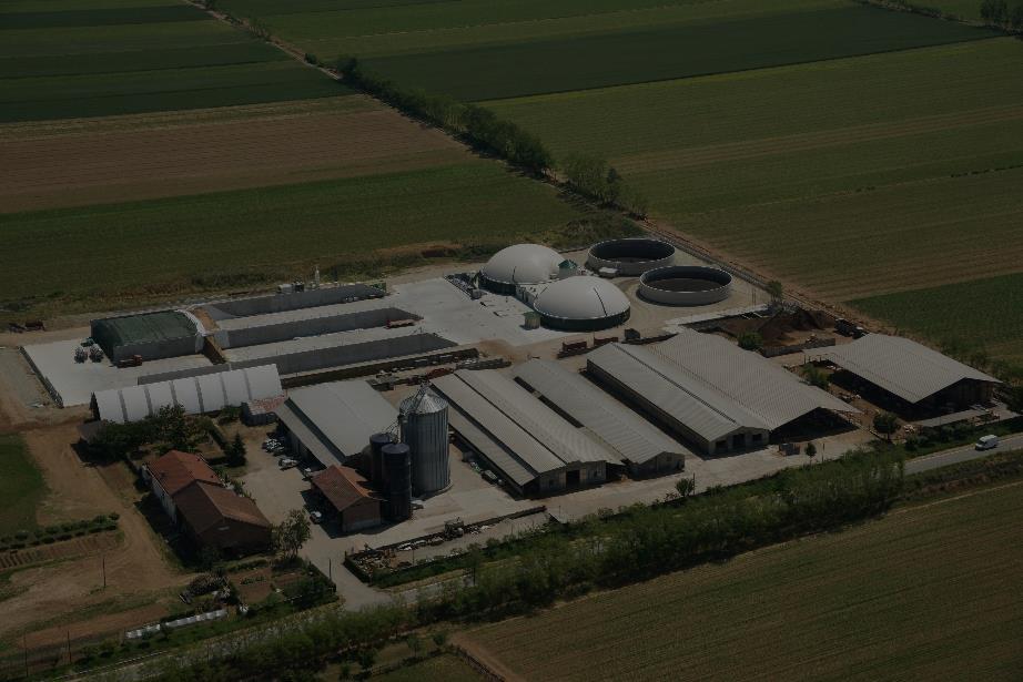 Impatto prodotto sul territorio da impianto a biogas agricolo.