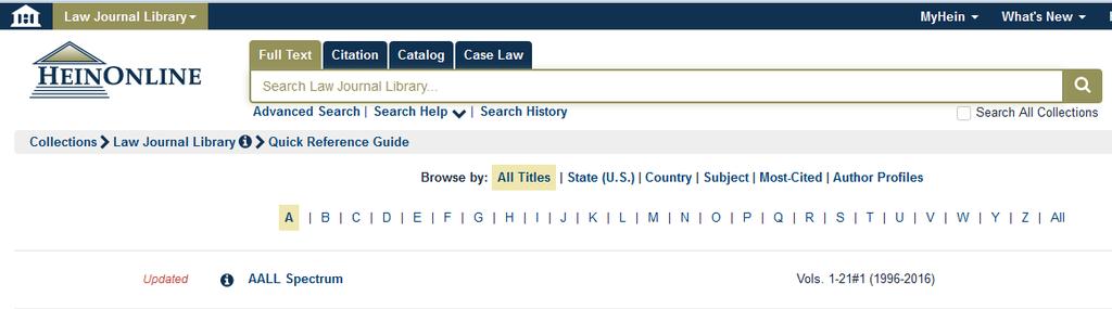 Esempio 2: cercare la citazione Roe v. Wade 410 U.S. 113 123 (1973). Seleziona la risorsa U.S. Supreme Court Library, poi Official Reports e poi U.S. Reports Scorri l elenco fino al volume n.