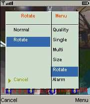 Selezionare Size dal menu principale, scegliere Original o Fit Screen (adatta l immagine) per ridimensionare l immagine.