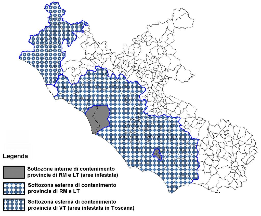 Allegato I DM 08/04/2009 Misure fitosanitarie d emergenza intese a prevenire la propagazione nella Comunità della Diabrotica virgifera virgifera Delimitazione delle zone.