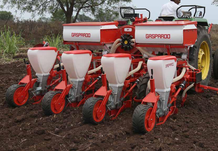 Chiusura del solco di semina Un ottima rifinitura del solco di semina per un uniforme germinazione Il compito del gruppo di chiusura-solco consiste nel rifinire la linea di semina a seguito dell