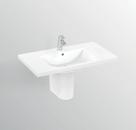 CONNECT CONNECT CONNECT CONNECT CONNECT E8126 E8127 E8128 E8129 Lavabo Top 100x49 cm dotato di foro centrale aperto.