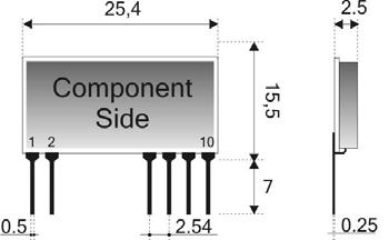 TRASMETTITORE TX-FM-MID/EN Il TX-FM-MID/EN è un modulo trasmettitore di dati digitali con modulazione FSK.