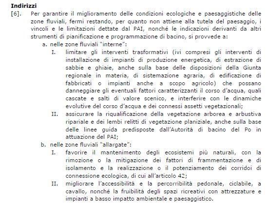 Art. 14 Sistema idrografico L impianto in questione non