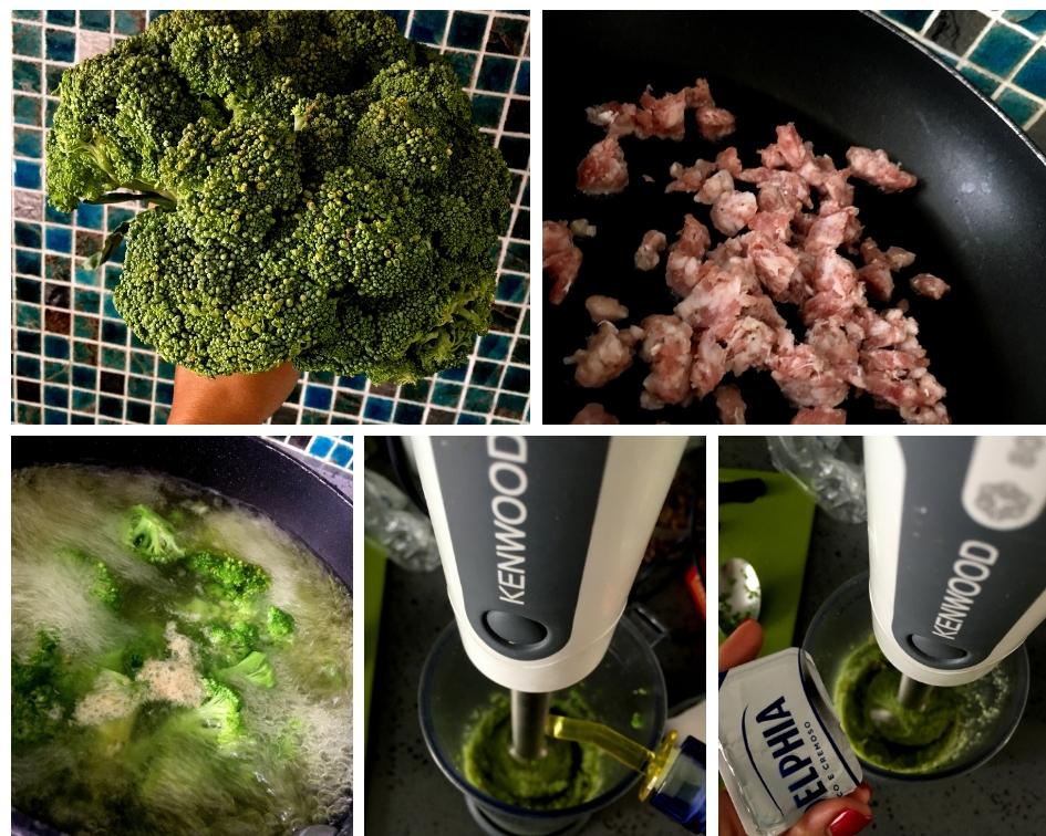 Ecco la mia creazione. Un primo piatto con broccoli salsiccia e fichi secchi. Ci credete che è piaciuto moltissimo anche alla piccola?