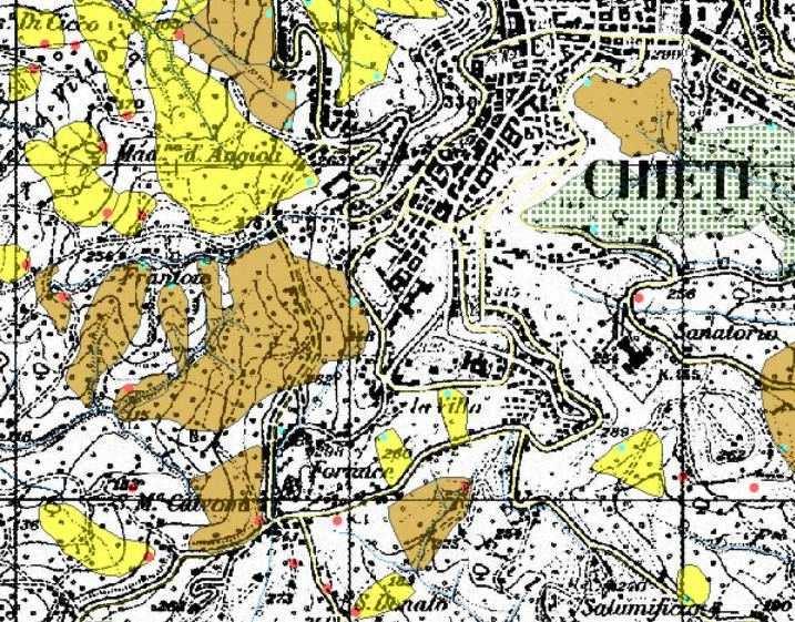 AEGAT 5 Stralcio della Carta Geomorfologica del