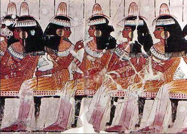 LE PARRUCCHE Gli Egiziani portavano parrucche, che oltre a una funzione estetica fornivano un' efficace protezione contro i pidocchi.