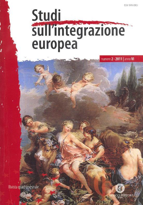 Editore Cacucci Studi sull integrazione europea Posseduto dal 2007 Rivista a cura del Dipartimento di diritto internazionale dell Università degli studi di Bari.