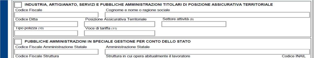 2) SEZIONE DATORE DI