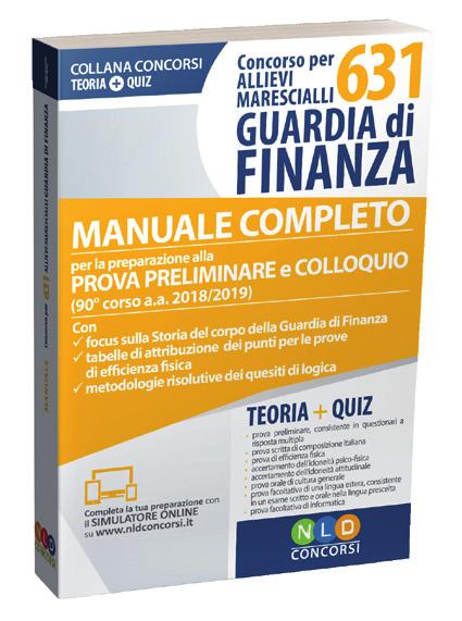 ISPETTORI 978-88-3358-001-2 27,00 Concorso 631 Allievi Marescialli Guardia di Finanza Comando generale della Guardia di Finanza