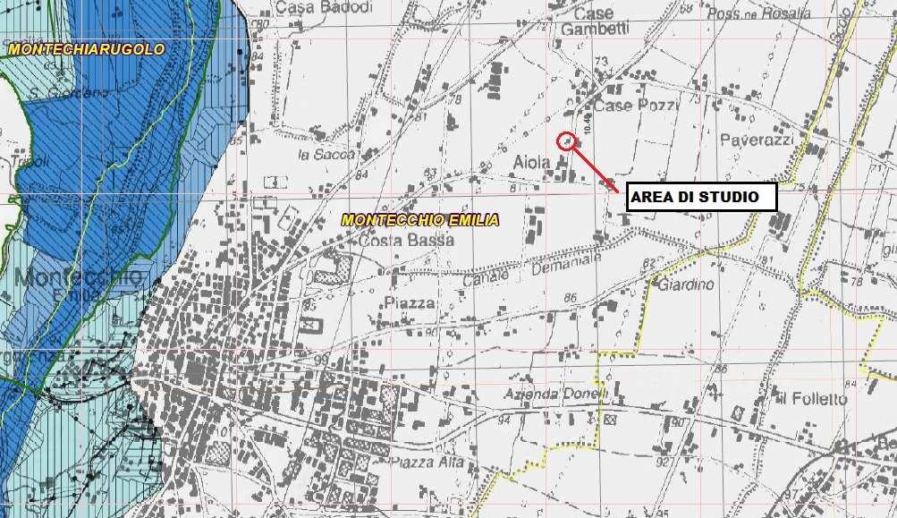 Con riferimento alla Mappa della pericolosità e degli elementi potenzialmente esposti si evidenzia che l area in studio viene classificata nei seguenti scenari di pericolosità : Ambito di