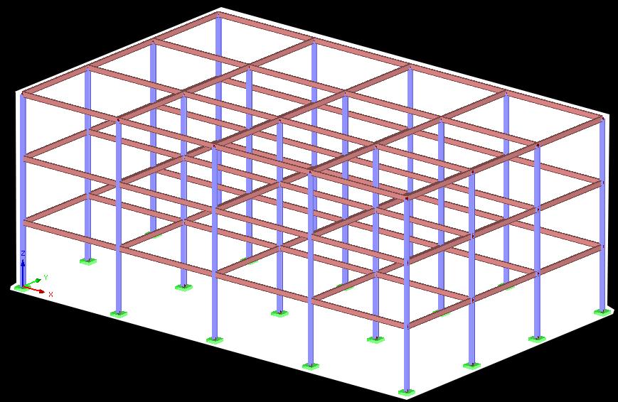 Telai 3D Dimensionamento di un telaio in acciaio per carichi verticali Verifiche SLU Verifiche SLE Verifica delle snellezze limite Elemento Stato