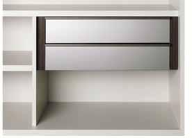 Cassettone in Larice Brown disponibile anche in Materico Tramato Juta, Lino e Rovere Moro Deep drawer in