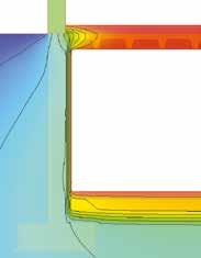 ponte termico [W/mK] 0,232 0,217-0,04 0,174 0,174 0,00 0,146 0,154 0,021 Andamento delle isoterme. Direzione del flusso termico.