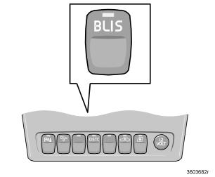 Avviamento e guida BLIS - Blind Spot Information System optional Disattivazione e riattivazione di BLIS BLIS si attiva automaticamente ogni volta che si accende l avviamento.