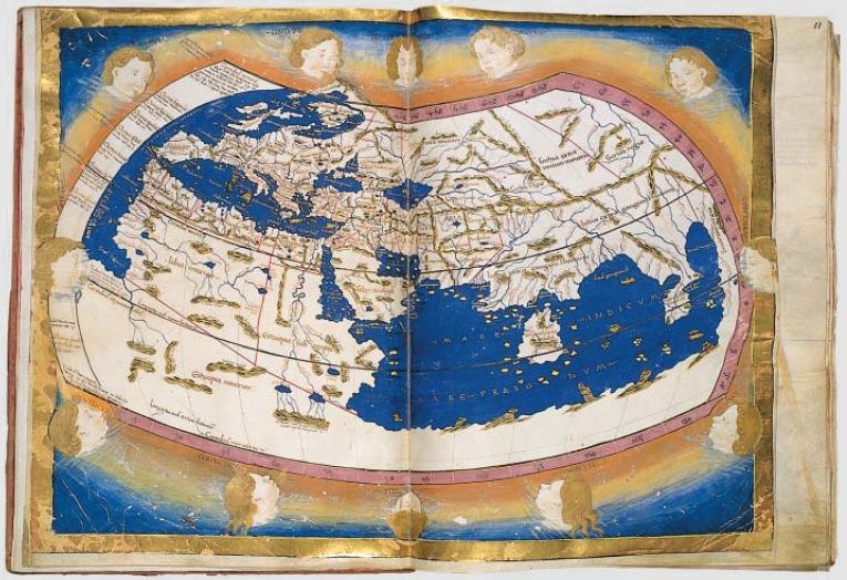 LA CARTOGRAFIA NEL TEMPO il mondo abitato di Tolomeo (150 d.c.