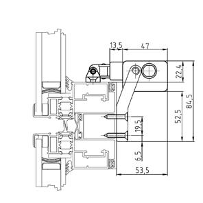 Esempi di installazione Sporgere Sporgere, due attuatori Synchro Installazione frontale con staffa lunga sottile Anta nascosta con staffa corta sottile Con o senza davanzale con staffa pressofusa