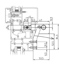 Fine corsa elettronico e arresto elettronico nelle posizioni intermedie in caso di sovraccarico. Involucro di dimensioni ridotte (47x32 mm) con finitura verniciata.