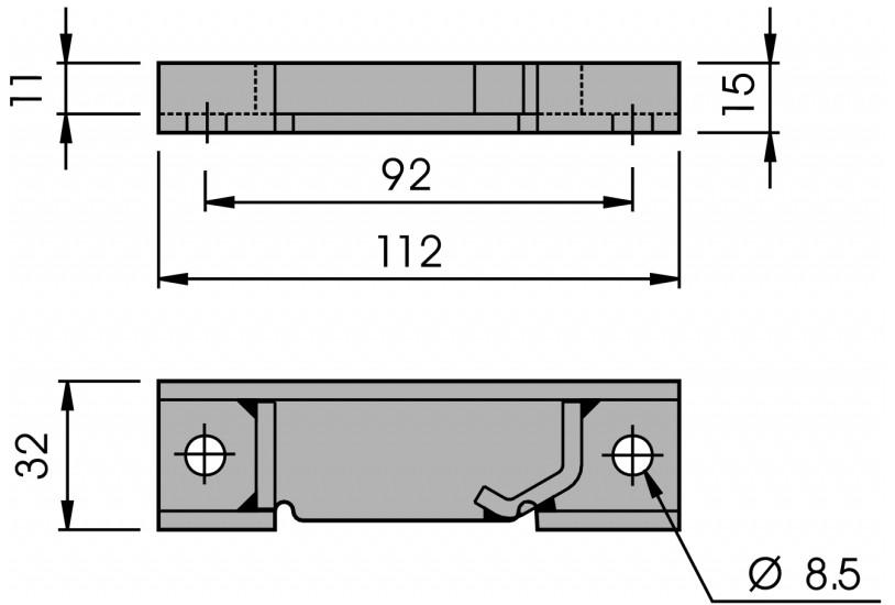 TUBO Ø mm. 15 - COMPONENTI ARPIONE FORGIATO PER ASTA Ø MM. 15-Ø 16 SCONTRO DX-SX. PER ASTA Ø MM. 15-Ø 16 SCONTRO DX-SX. PER ASTA Ø MM. 15-Ø 16 SCONTRO DX-SX. PER ASTA Ø MM. 15-Ø 16 CN051.