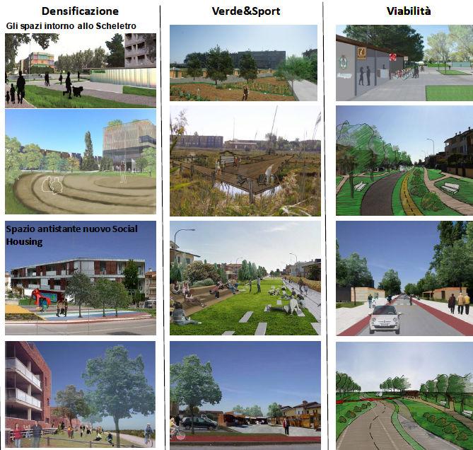 quartiere, in una visione sistemica ed integrata che già si prefigge interventi migliorativi da diversi fronti: si intende infatti provvedere alla sistemazione dell area della cittadella dello sport