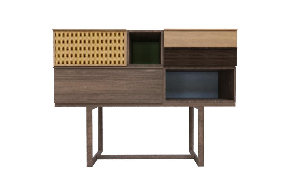 SWING CONSOLLE Modular sideboards and cabinets with open