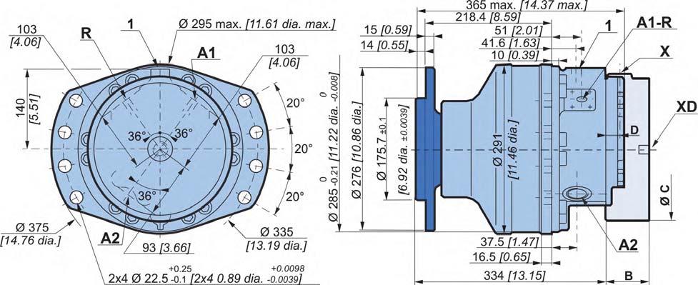 in] Modularità e Codice commerciale imensionid ingonibro motore standard Twin-Lock F12 T12 90 kg [198 lb] 116 kg [255 lb] 2 L