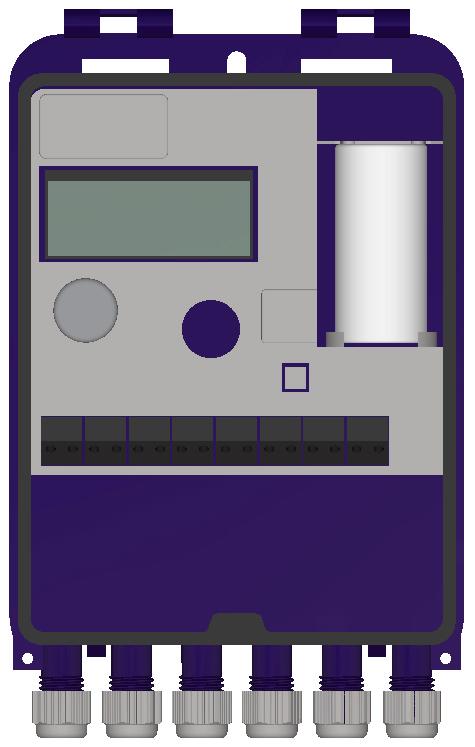 2340 RETE M-BUS UNITÀ ELETTRONICA Caratteristiche: Display a cristalli liquidi, 8 caratteri + caratteri speciali Interfaccia di comunicazione di serie: IrDA