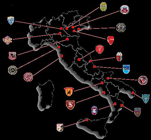 LA SERIE B 2018-19 Ascoli Benevento Brescia Carpi Cittadella Cosenza Cremonese