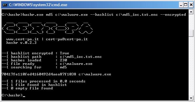 HASHR Algoritmi Hashr supporta i seguenti algoritmi: MD5 SHA-1 SHA-256