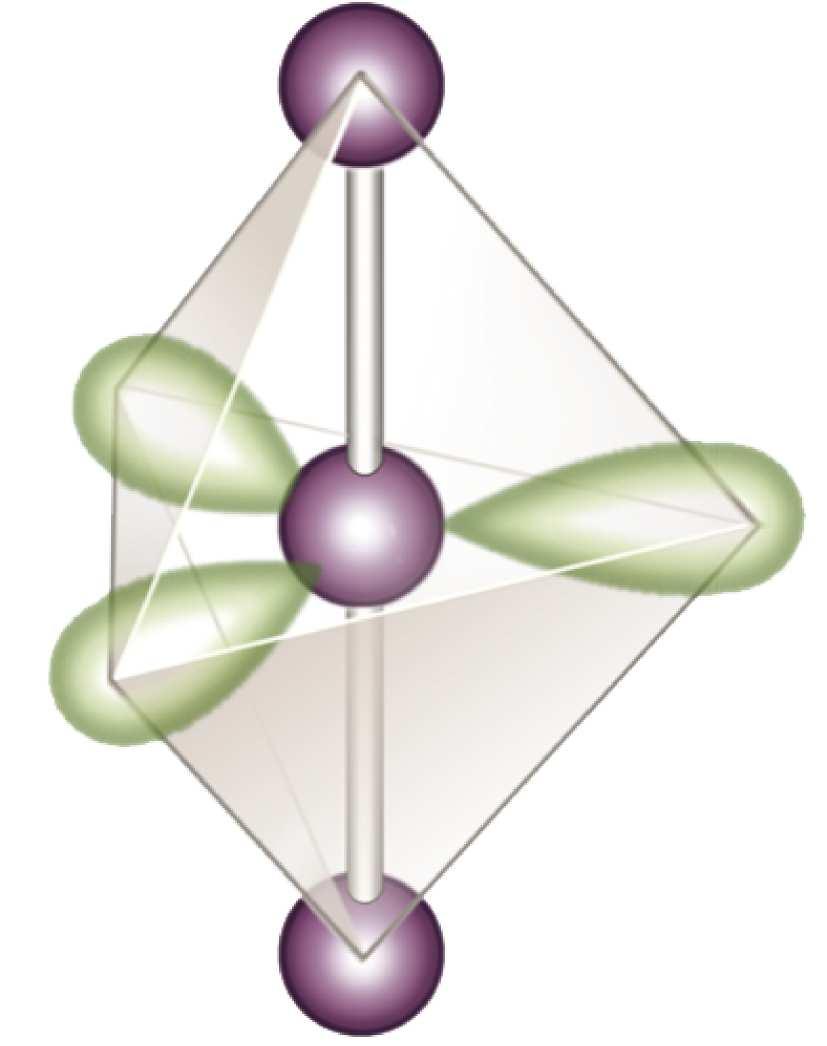 Geometria della molecola I 3- (geometria AX 2 E 3 ) Struttura geometrica dello ione I 3- : le tre coppie solitarie occupano i