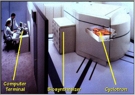 CICLOTRONE fascio di protoni bersaglio F-18 C-11 O-15