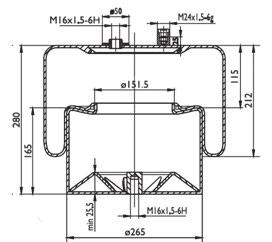 Molle complete o semi-complete / Complete or without piston air springs 0199 SA520290C SCANIA.