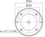 Molle complete o semi-complete / Complete or without piston air springs 0427 SA520427CP HENDRICKSON.