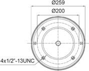 Molle complete o semi-complete / Complete or without piston air springs 0486 SA520486C IRISBUS...49 IVECO / FIAT / OM...49 0487 SA520487CP DAYTON.