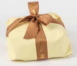 TEROLDEGO SCATOLA IN TESSUTO BEIGE Panettone tradizionale De Toma kg.