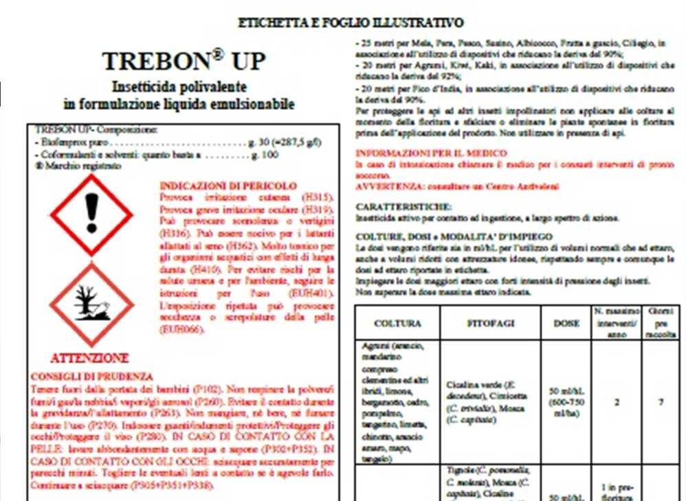 Per proteggere gli organismi acquatici, rispettare una fascia di sicurezza non trattata dai corpi idrici superficiali di: 20 metri per