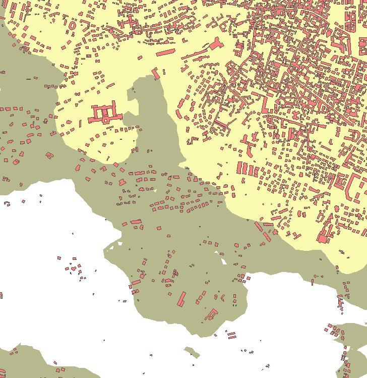 4 Km Lo sprawl Il modello della Densità urbana [1990-2006]: Analisi di densità edificata (in ambiente GRID