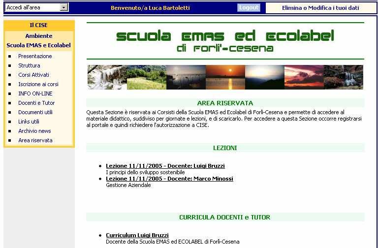 SCUOLA EMAS ed ECOLABEL di Forlì-Cesena ACCESSO MATERIALE DIDATTICO
