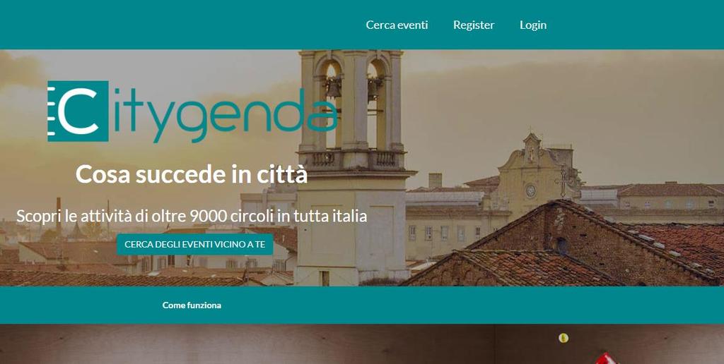 Registrazione Per usufruire dei servizi di Citygenda l utente deve registrarsi alla piattaforma.