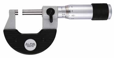 Micrometers Digital micrometer Micrometro digitale Resolution 0,001 - Tungsten carbide tipped, painted frame. Risoluzione 0,001 - Superfici di contatto in metallo duro, arco verniciato. Cod.