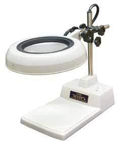 LED illuminated magnifier lamp with diing Lenti di ingrandimento a LED con regolazione Illuminated magnifier full LED lamp unit with diing, with a wide magnification range from 2x to 15x (on demand),