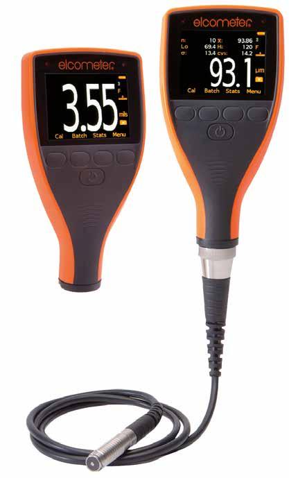 NDT instruments Coating thickness gauges Misuratori di riporti The Elcometer 456 is a portable instrument to measure coating thickness (Chrome, paint, galvanizing, rubber, etc.