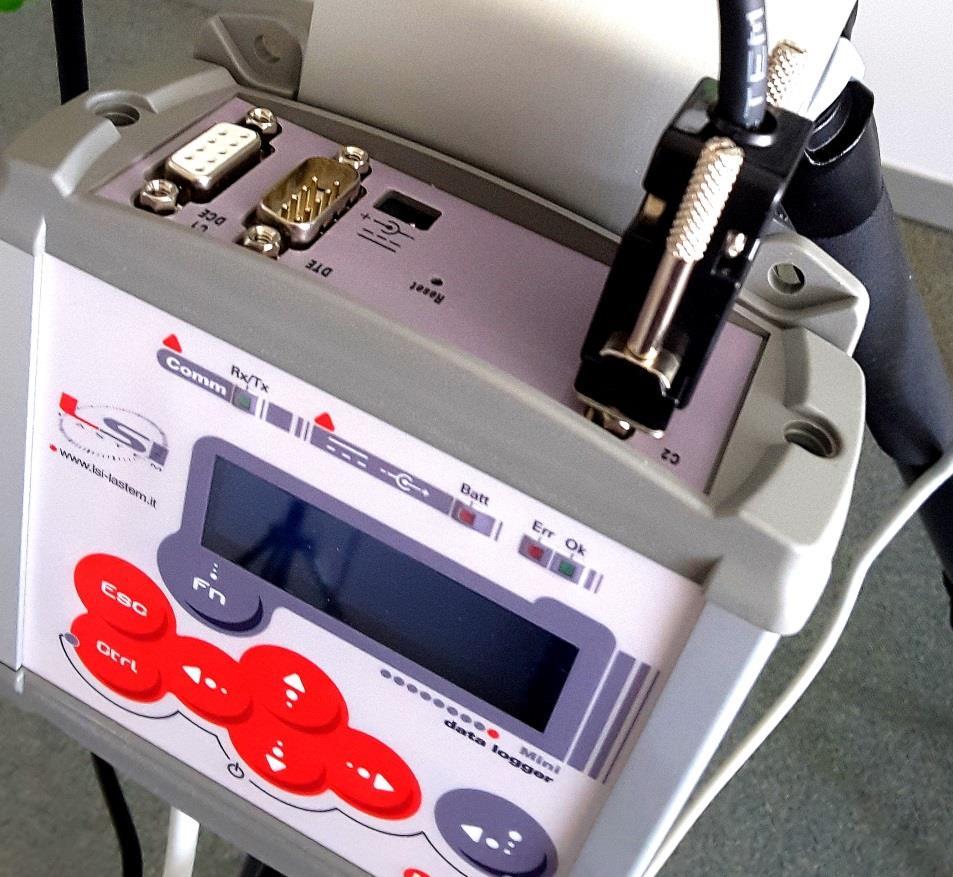 Slide - 5 PREPARAZIONE DELLA CENTRALINA MICROCLIMATICA Anemometro a filo caldo: Porta seriale C2 Il