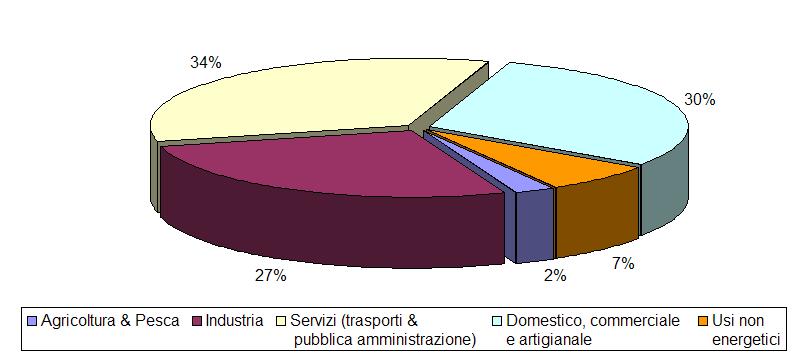 Dati energetici dell Italia Usi finali delle fonti primarie e