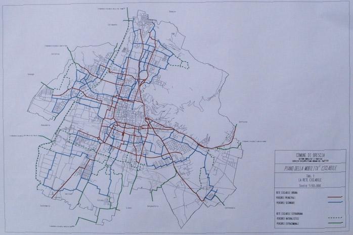 Piano della mobilità ciclabile (ciclistica) di Brescia -